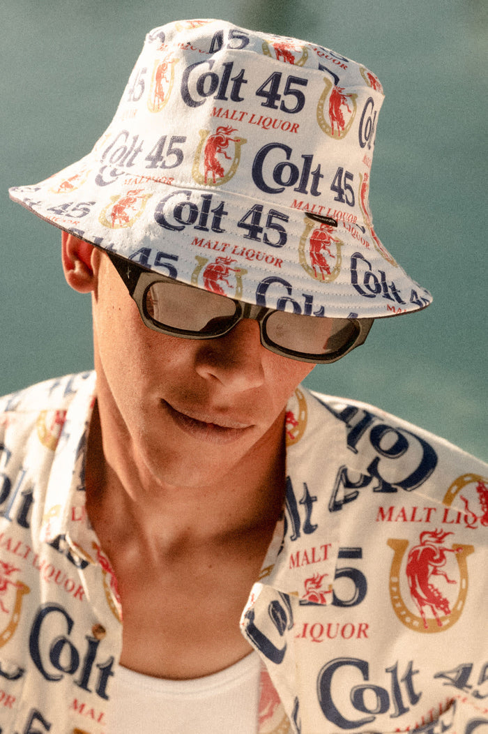 Unisex Colt 45 X Brixton Bucket Hat in the color Multi/Midnight Blue - Men's Lifestyle image
