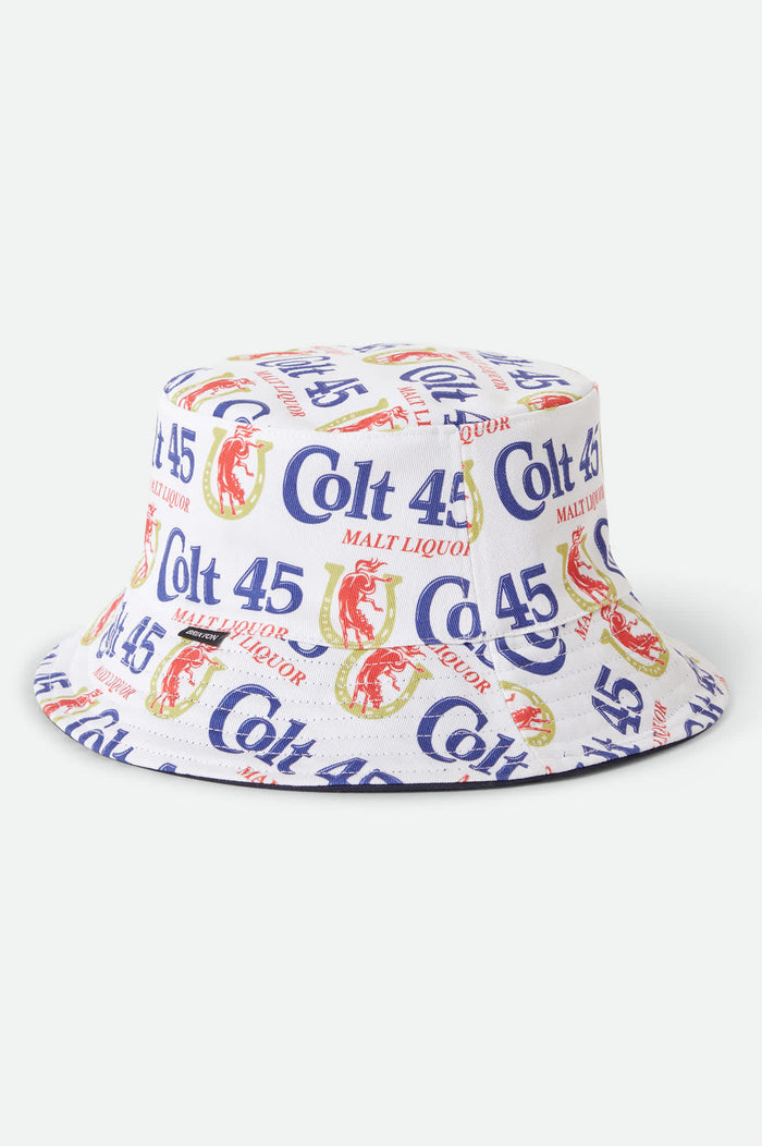 Unisex Colt 45 X Brixton Bucket Hat in the color Multi/Midnight Blue - Additional Laydown image