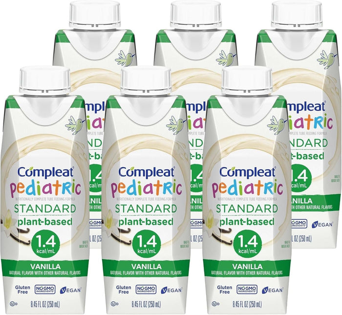 Compleat Pediatric Standard Nutrition Shake, Vanilla, 8.45 oz - 00043900560410-Single - LL Medico