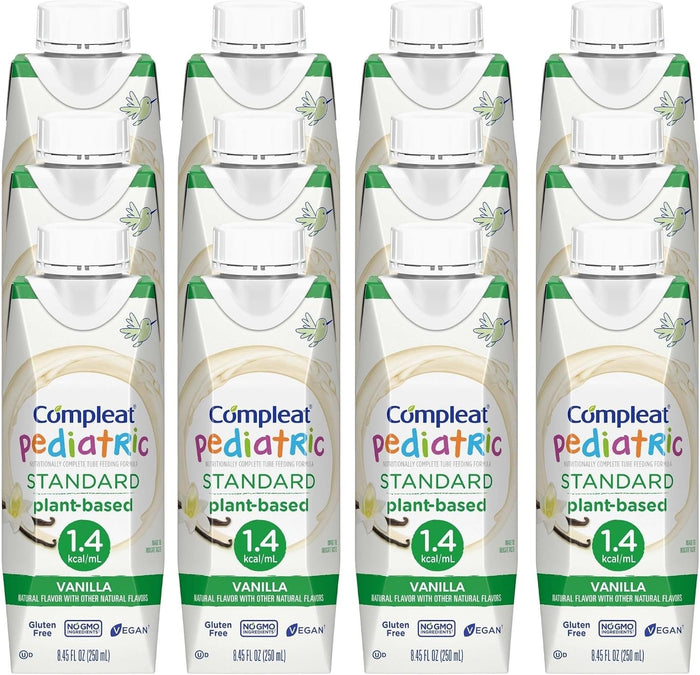 Compleat Pediatric Standard Nutrition Shake, Vanilla, 8.45 oz - 00043900560410-Single - LL Medico