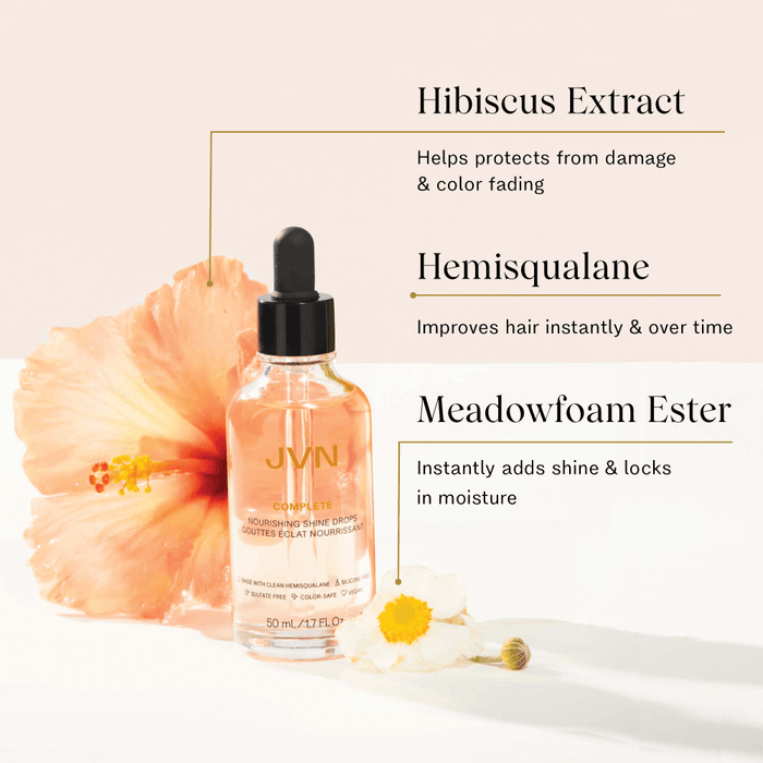 JVN Styler Complete Nourishing Shine Drops Complete Nourishing Shine Drops | Finishing Oil For Shiny Hair  | JVN sulfate-free silicone-free sustainable