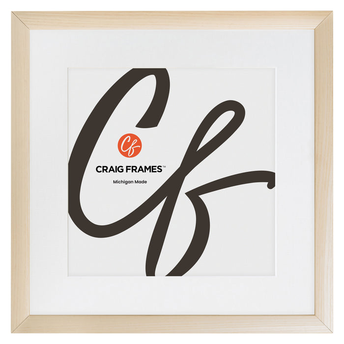 Contemporary 1", Matted Natural Picture Frame