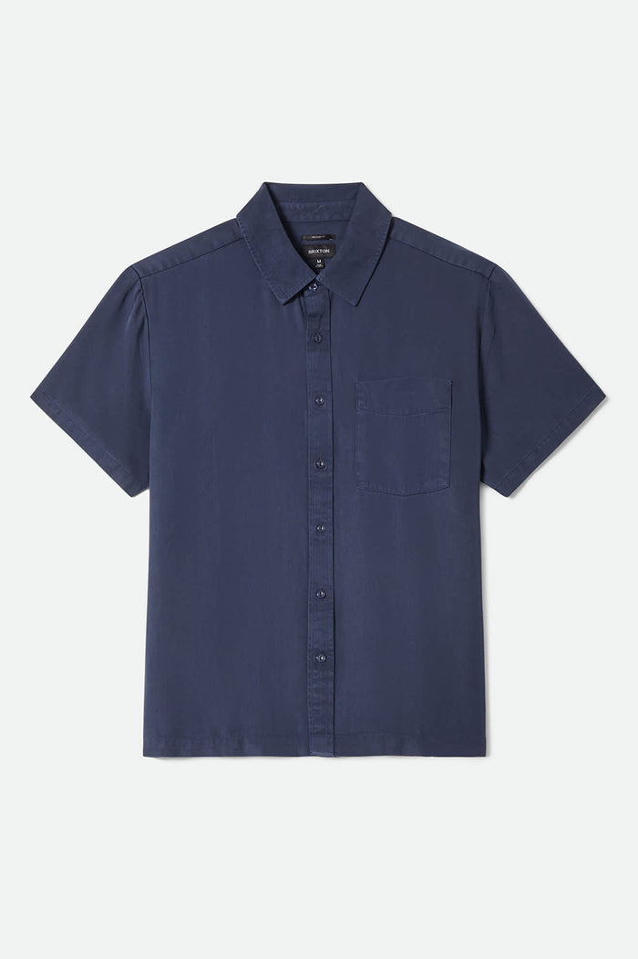 Men's Cooling Comfort Short Sleeve Shirt in the color Midnight Navy - Front Product View