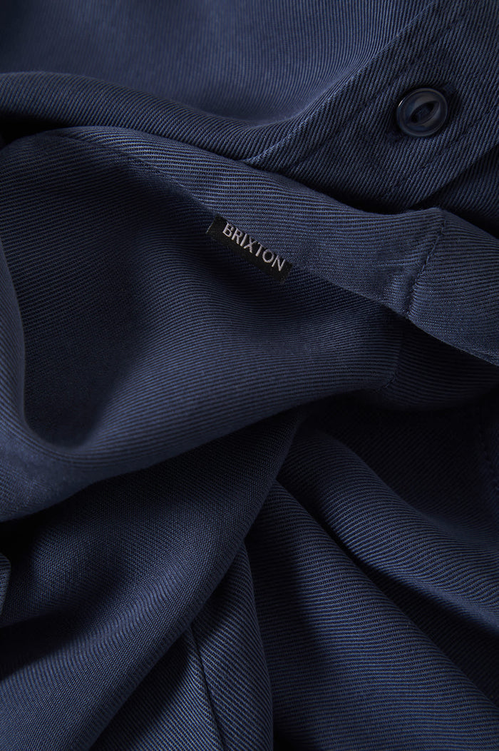 Men's Cooling Comfort Short Sleeve Shirt in the color Midnight Navy - Additional Laydown image