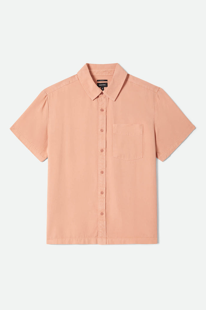 Men's Cooling Comfort Short Sleeve Shirt in the color Silver Pink - Front Product View