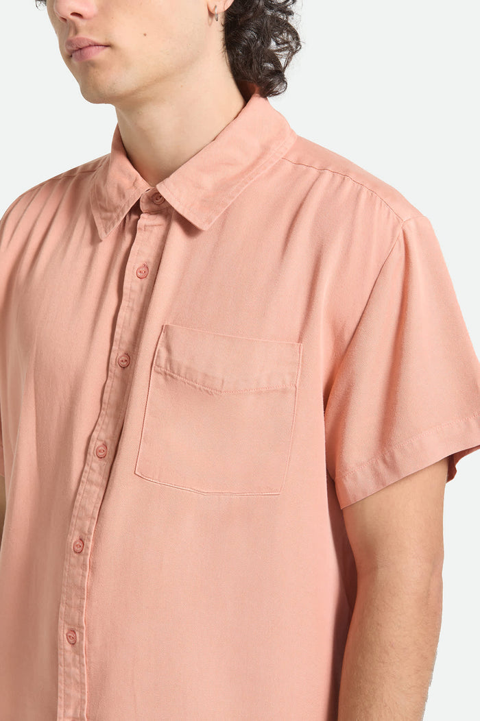 Men's Cooling Comfort Short Sleeve Shirt in the color Silver Pink - Additional Fit image