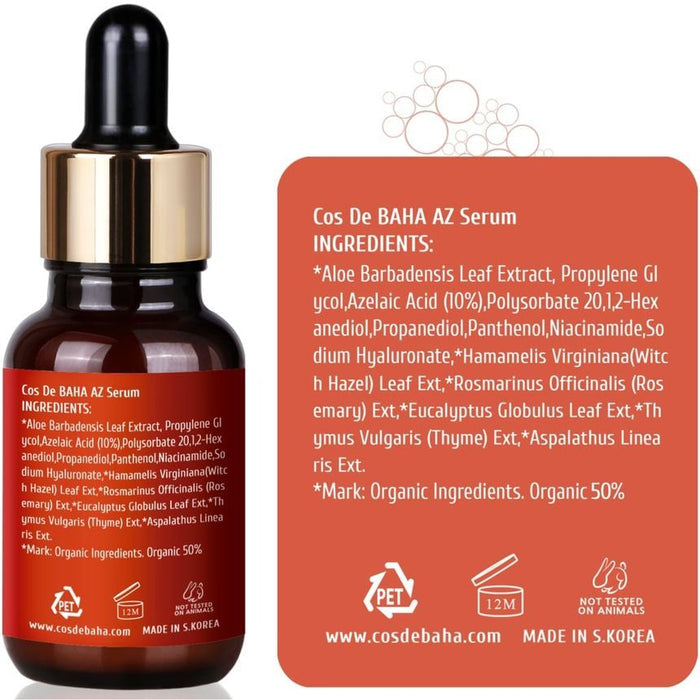 Cos De Baha AZ Azelaic Acid 10 Serum 30Ml
