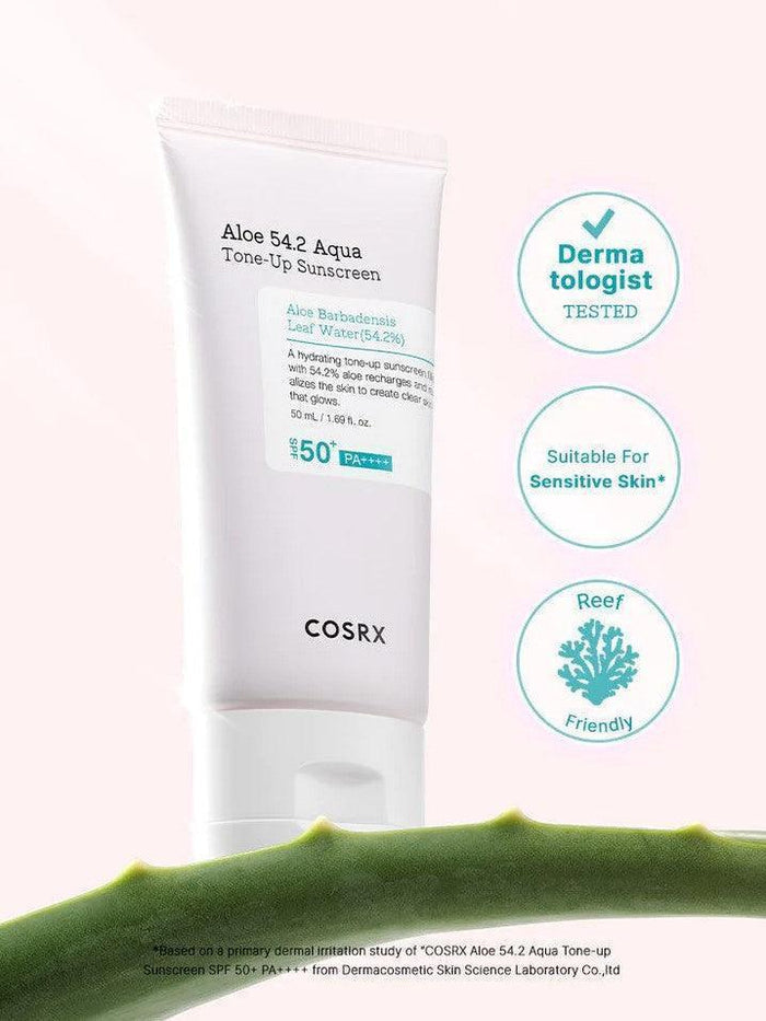 [COSRX] Aloe 54.2 Aqua Tone-Up Sunscreen SPF 50+ PA++++ 50ml - Ballagrio