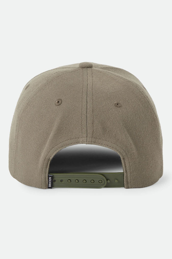 Crest Snapback - Dark Olive/Caramel