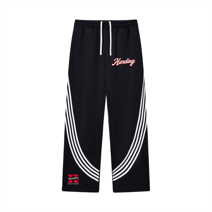 Curved Stripe Straight Sweatpants