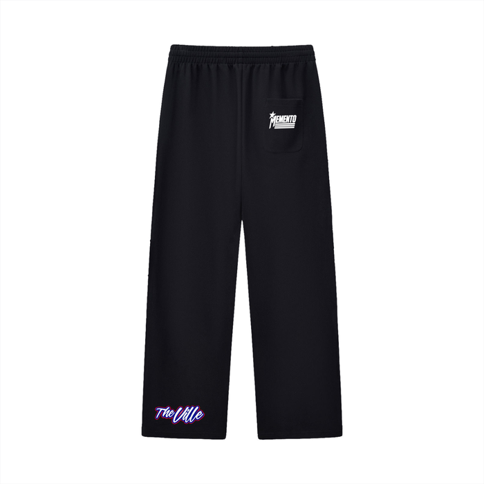 Curved Stripe Straight Sweatpants
