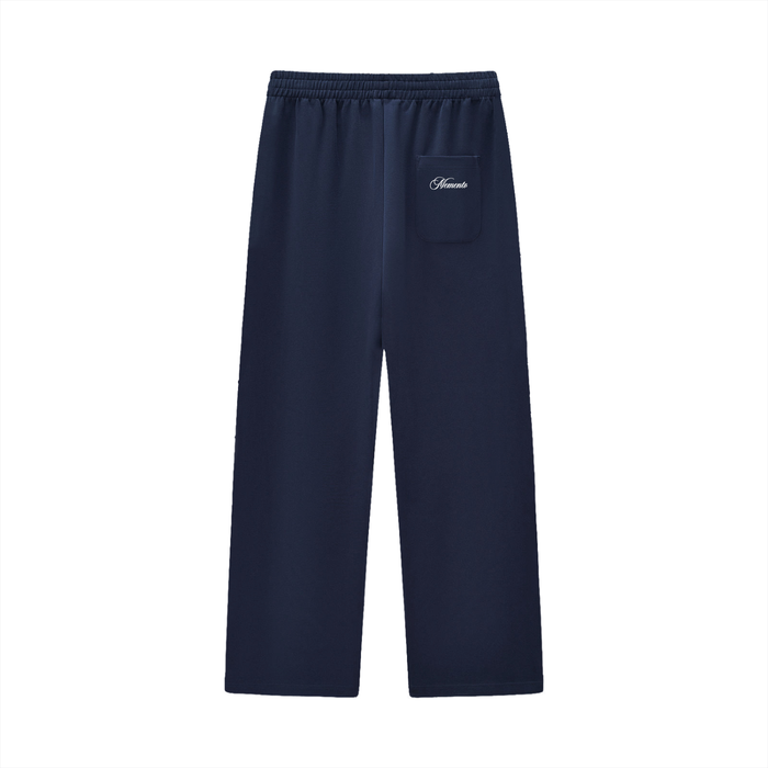 Curved Stripe Straight Sweatpants - Memento Mori Clothing