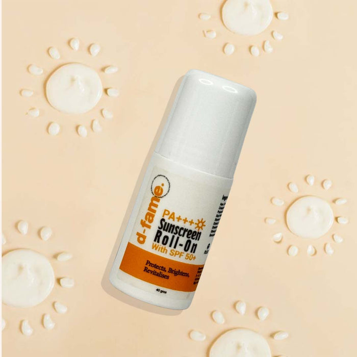 D-Fame Sunscreen Roll-On SPF 50 PA+++ Instant Glow Formula