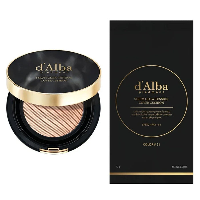 [d'Alba] Serum Glow Tension Cover Cushion with Refill SPF 50+ PA++++ 17g*2EA - Ballagrio