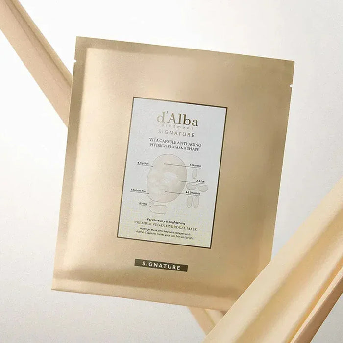 [d'Alba] Signature Vita Capsule Anti-Aging Hydrogel Mask 8 Shape 44g*4EA - Ballagrio