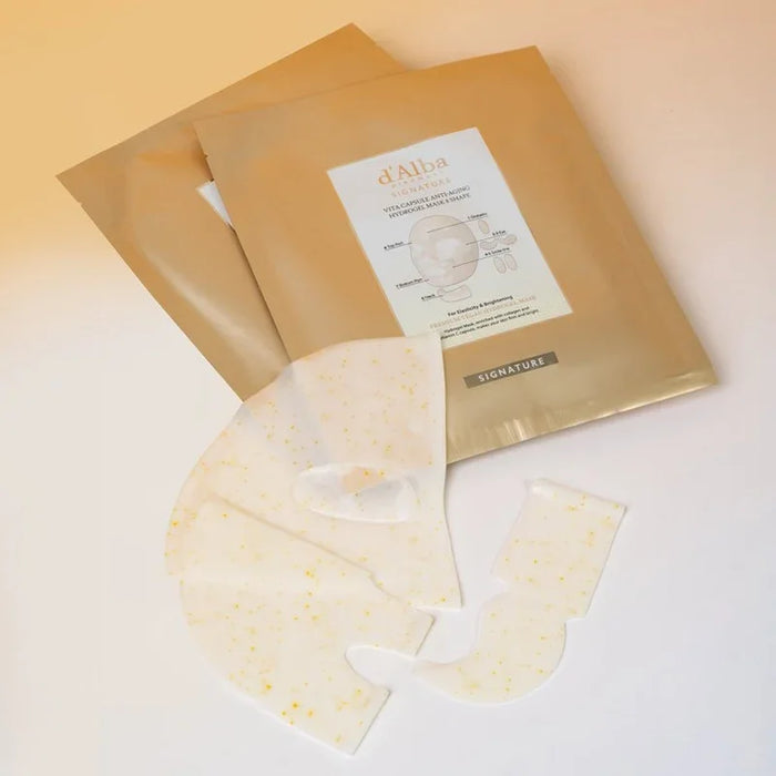 [d'Alba] Signature Vita Capsule Anti-Aging Hydrogel Mask 8 Shape 44g*4EA - Ballagrio