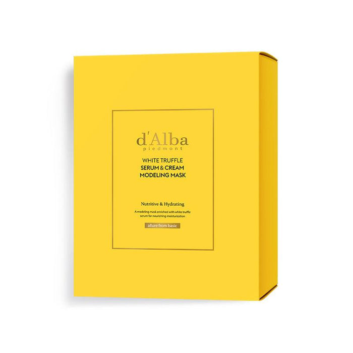 [d'Alba] White Truffle Serum & Cream Modeling Pack [Nutritive/Hydrating] 66g*4EA - Ballagrio
