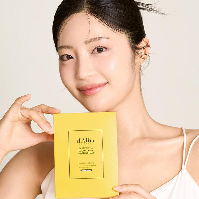 [d'Alba] White Truffle Serum & Cream Modeling Pack [Nutritive/Hydrating] 66g*4EA - Ballagrio