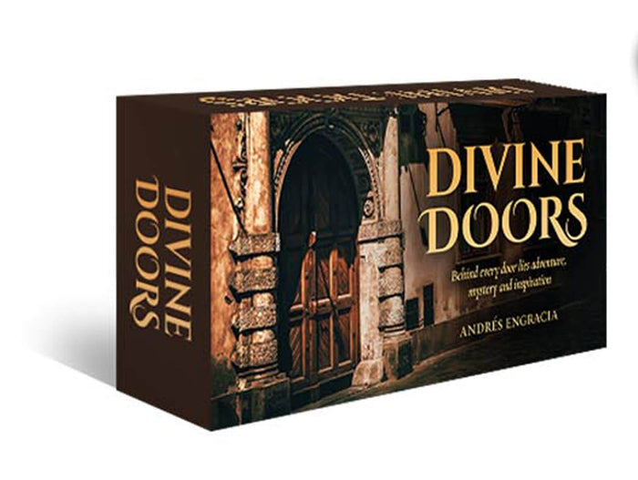 Divine Doors Oracle Card Deck box featuring stunning door designs for inspiration and self-reflection.