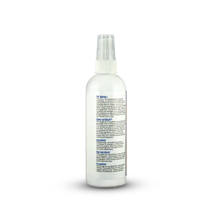 Dog Spritz Earthbath 3-in-1 Deodorizing - Vanilla & Almond 237ml