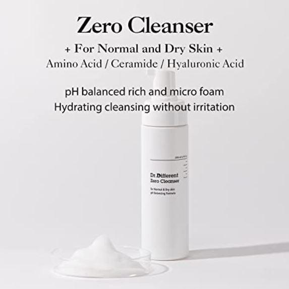 [Dr.Different] Zero Cleanser for Normal & Dry Skin 200ml Dr.Different