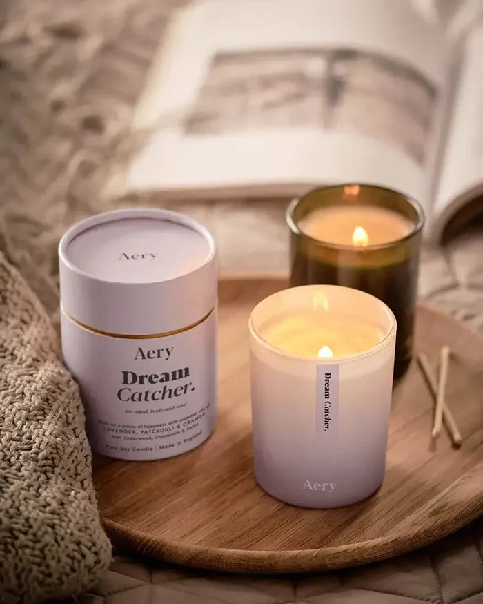 Dream Catcher Scented Candle - Lavender Patchouli and Orange - 200g Aery Living