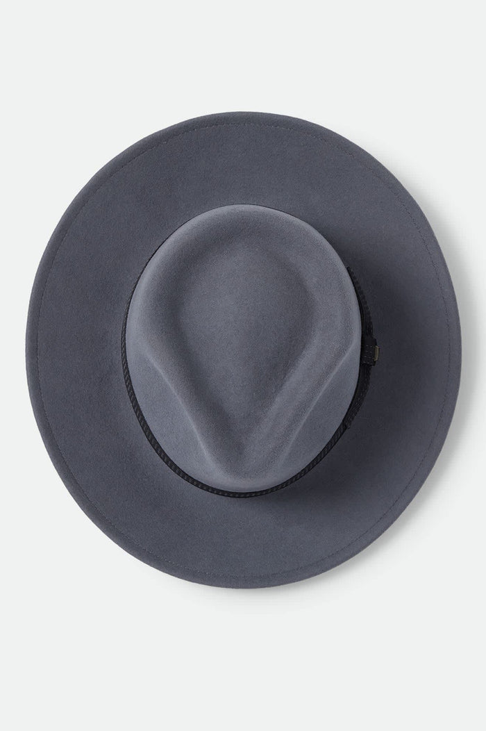 Unisex Eames Fedora in the color Future Grey/Black - Additional Laydown image