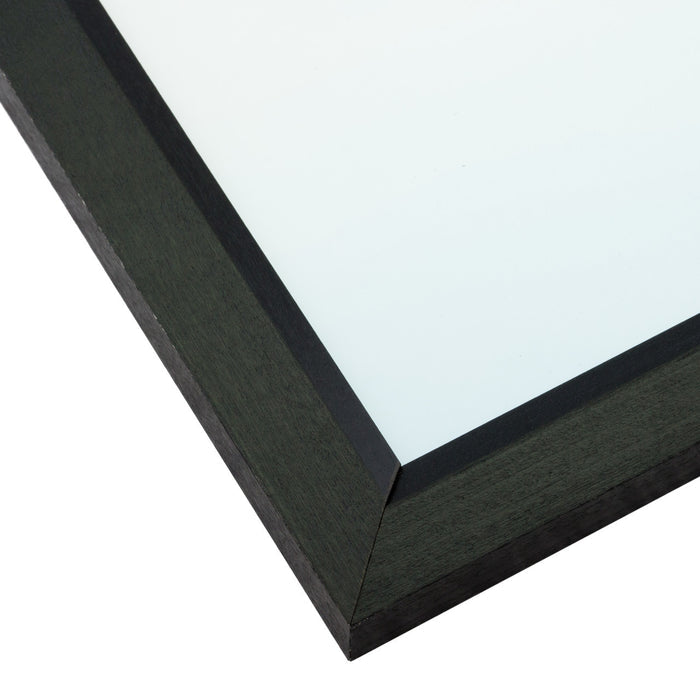 Economy .875", Matted Ebony Hardwood Picture Frame - 4 Piece Set