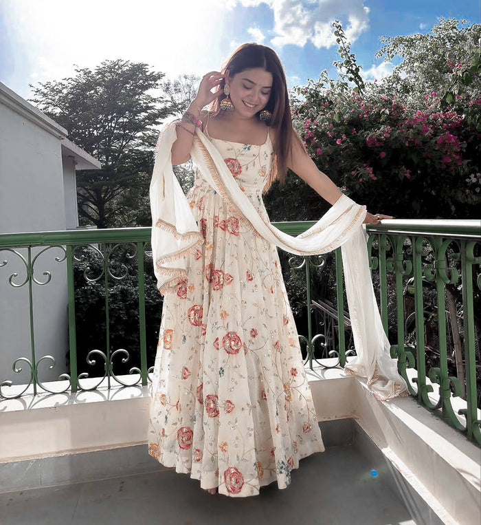 Elegant Moments on the Floral Balcony