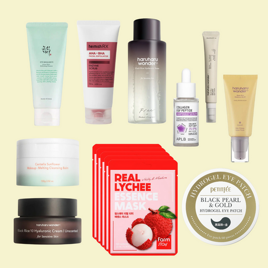 ELIKO GLOW 10 Step Korean Skincare Routine Set for Normal Skin Type