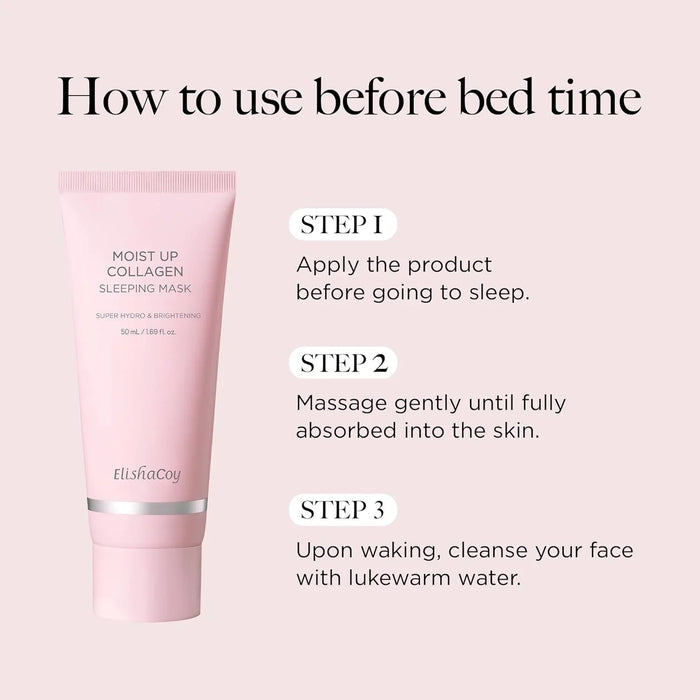 [ElishaCoy] Moist Up Collagen Sleeping Mask 50ml - Ballagrio