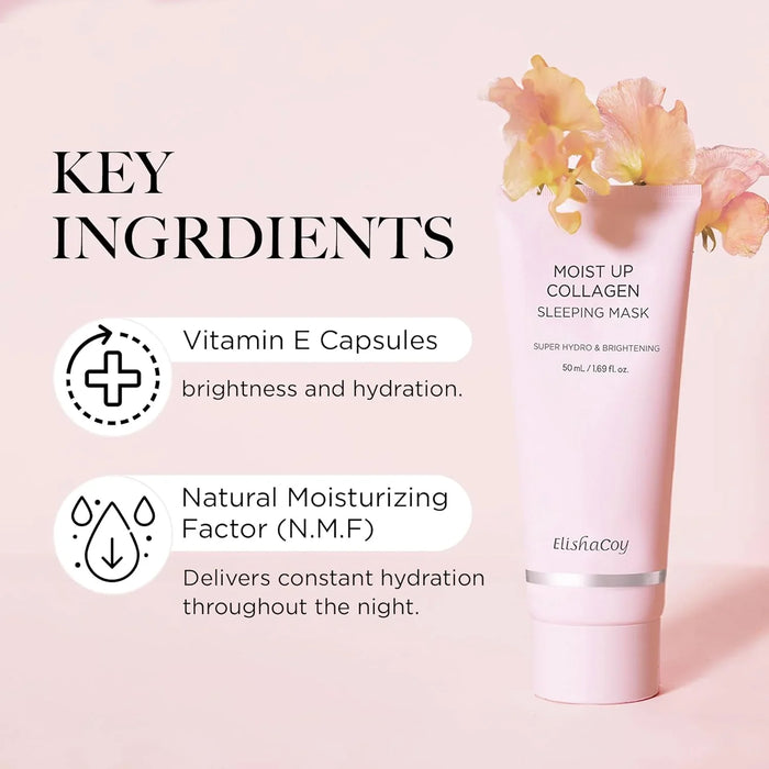 [ElishaCoy] Moist Up Collagen Sleeping Mask 50ml - Ballagrio