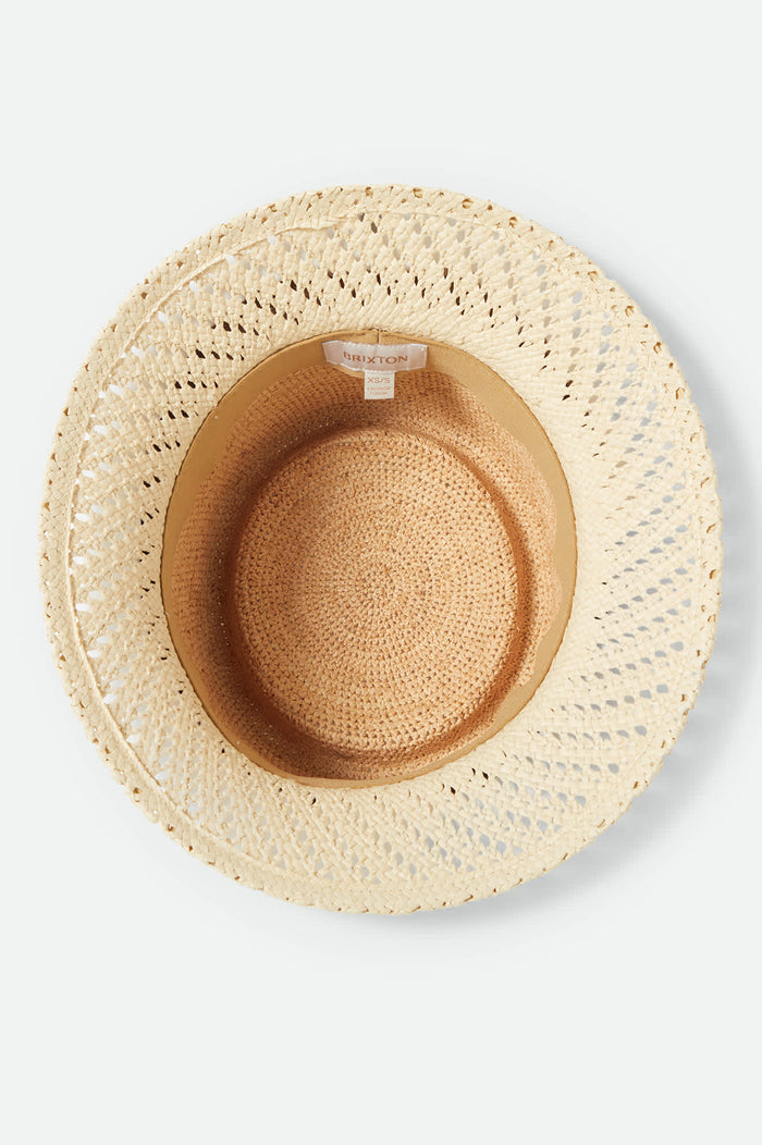 Women's Ellee Festival Straw Bucket Hat in the color Natural/Natural - Additional Laydown image