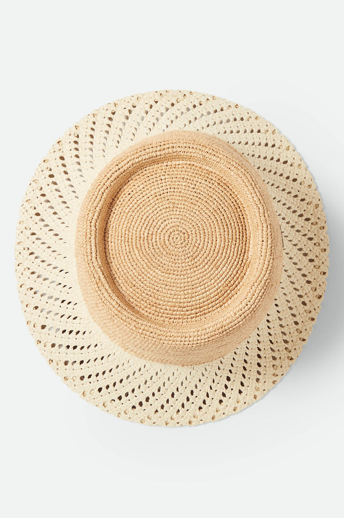 Women's Ellee Festival Straw Bucket Hat in the color Natural/Natural - Additional Laydown image