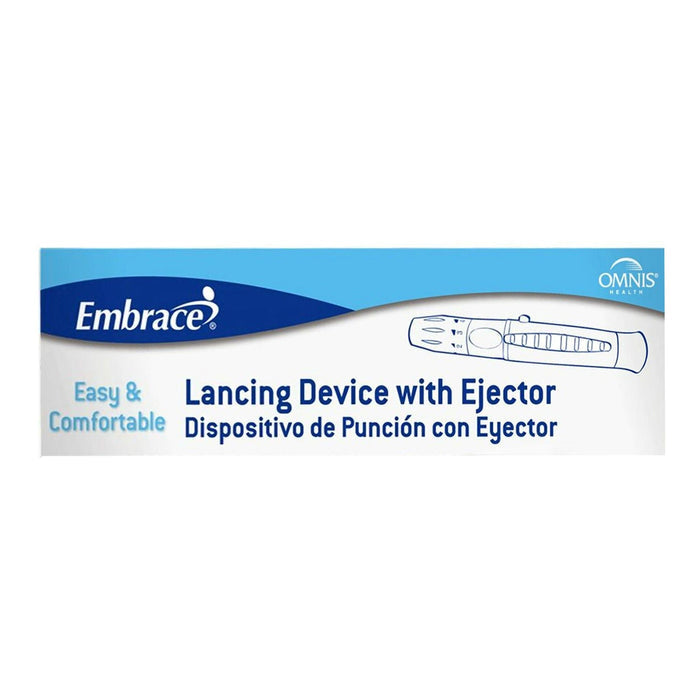 Embrace Lancing Device with Ejector - APX02AB0122-Box - LL Medico