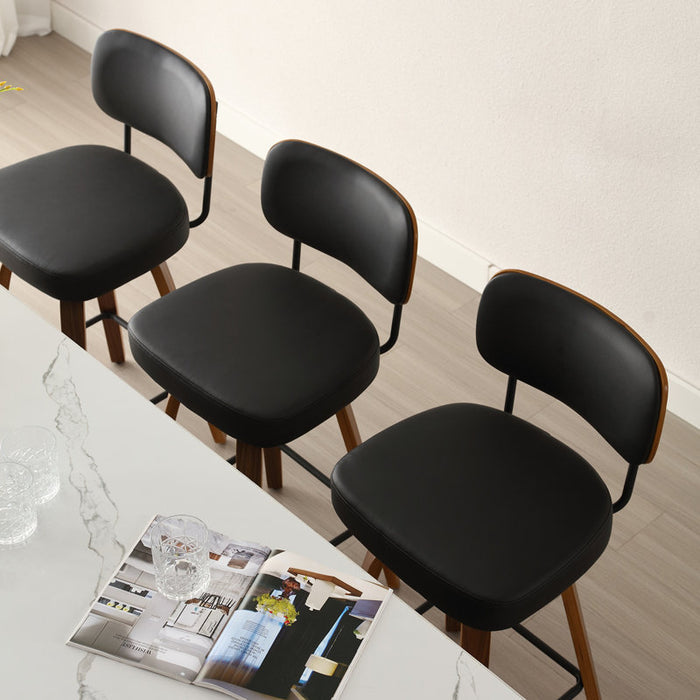 Ensemble de 2 tabourets pivotants de comptoir et de bar (hauteur d'assise de 29 pouces)