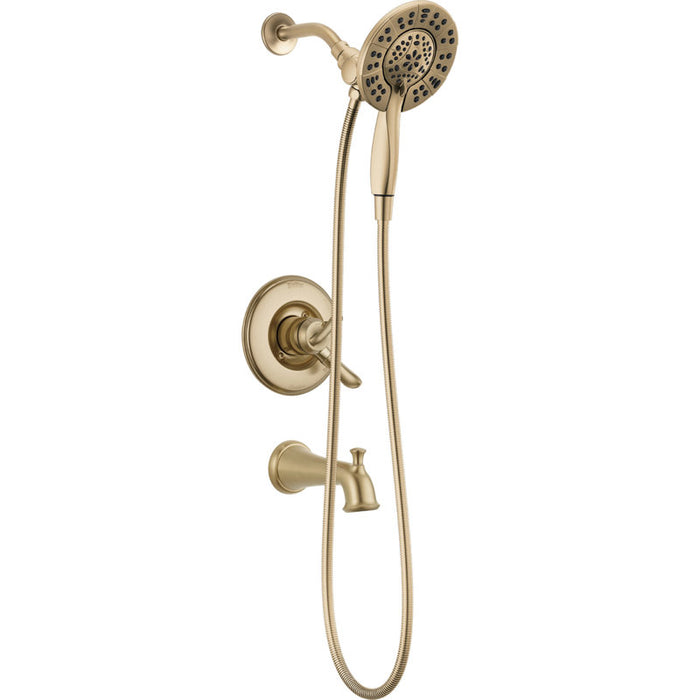 Ensemble de robinetterie de baignoire-douche à double fonction Linden série 17, kit de garniture de poignée de douche In2ition