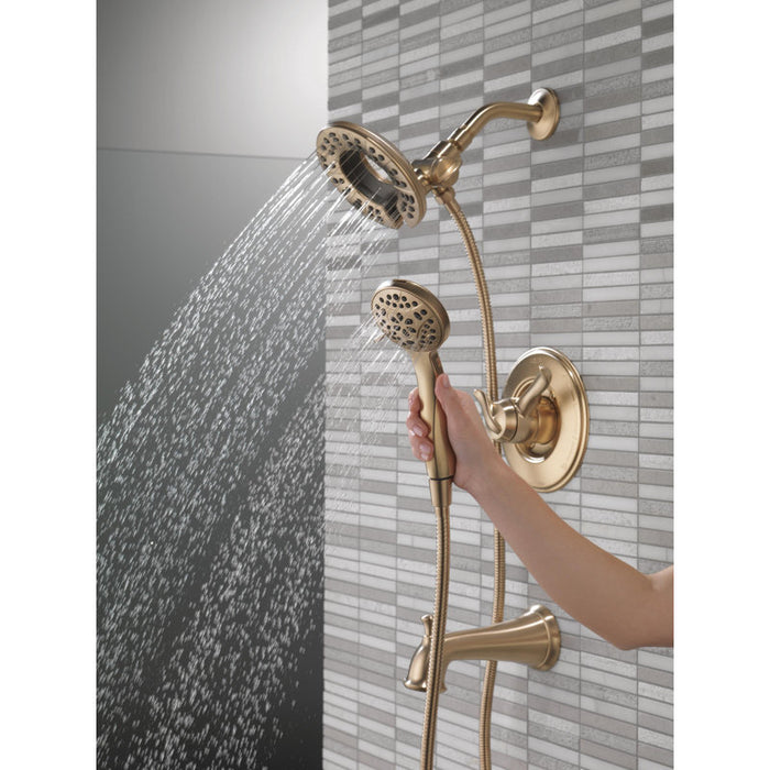 Ensemble de robinetterie de baignoire-douche à double fonction Linden série 17, kit de garniture de poignée de douche In2ition