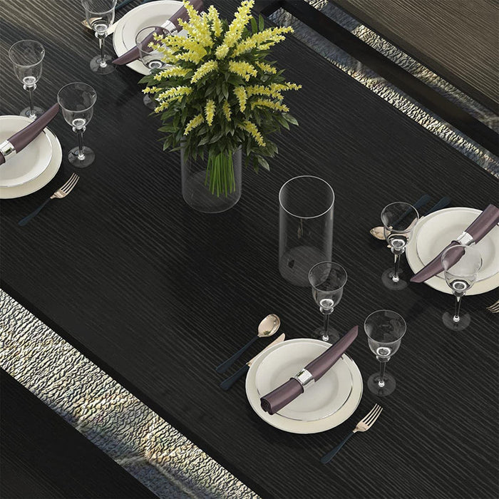 Ensemble de salle à manger Kaihlani pour 4 personnes (table de 119 cm de long) Noir