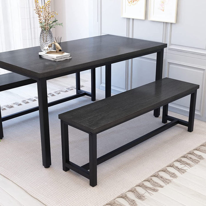 Ensemble de salle à manger Kaihlani pour 4 personnes (table de 119 cm de long) Noir