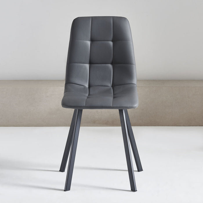 Ensemble de salle à manger rond Zakirah 35,4'' (gris + noir)