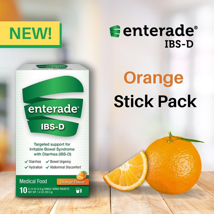 enterade IBS-D Powder Packets, Orange, 0.14 oz - 20850052516301-Each - LL Medico