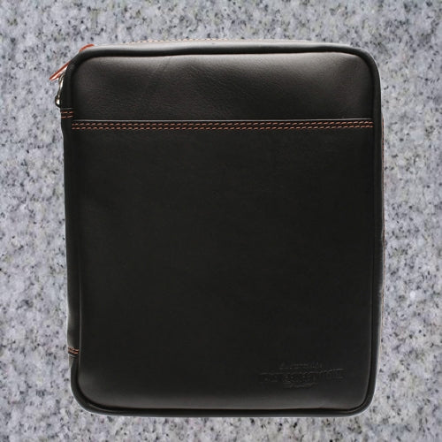 Eric Stokkebye: 4TH GENERATION KENZO LEATHER 4 PIPE COMBO POUCH - BLACK