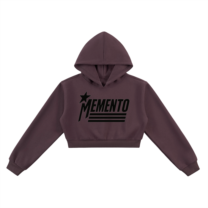 Essential Cropped Hoodie - Memento Mori Clothing