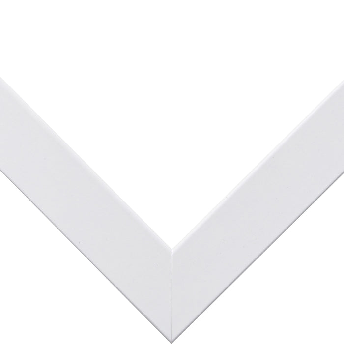 Essentials 1", Modern White Matted Picture Frame