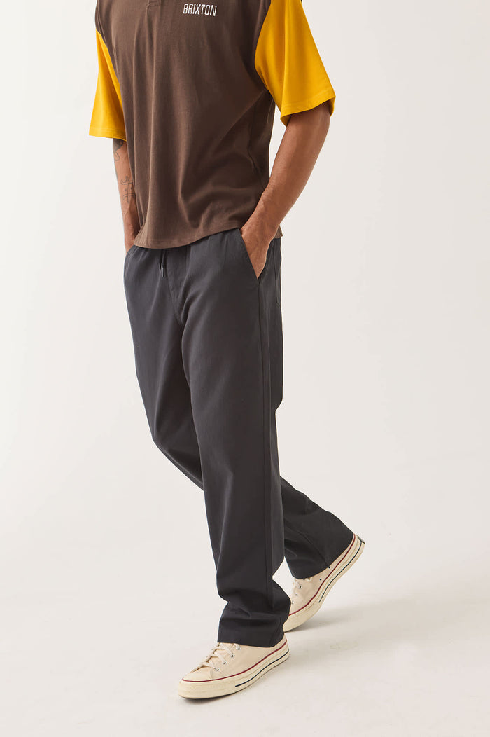 Men's Everyday E-Waist Pant in the color Black - Men's Side View