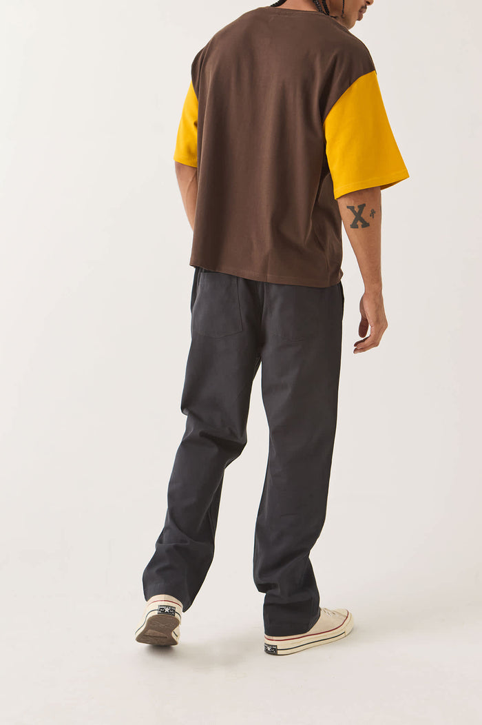 Men's Everyday E-Waist Pant in the color Black - Men's Back View