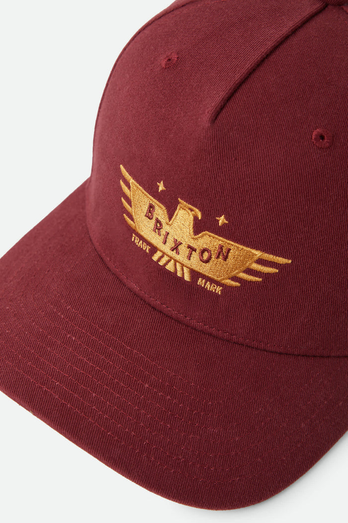 Unisex Ewing Snapback in the color Brick - Additional Laydown image