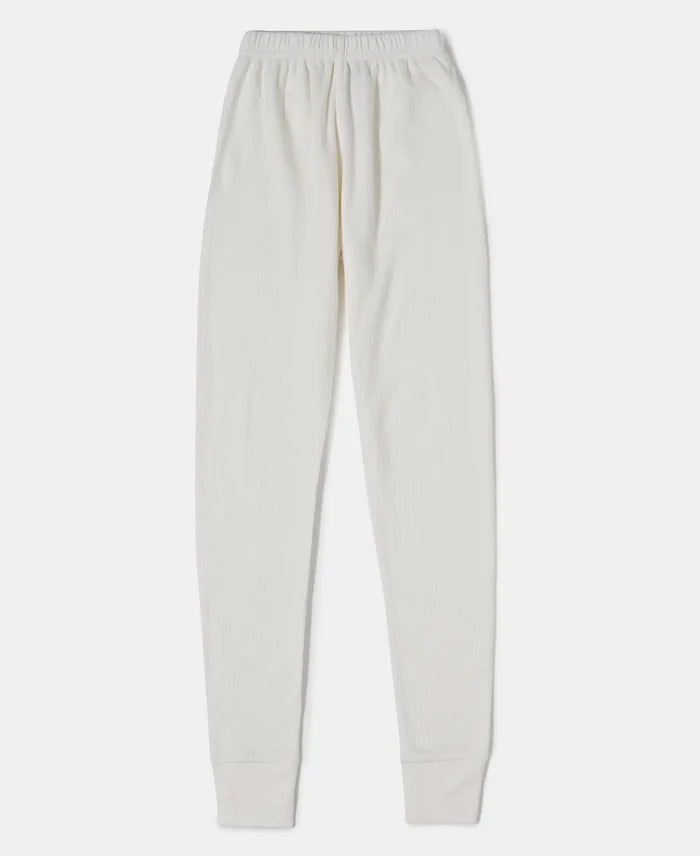 Kid's Super Combed Cotton Rich Thermal Long John with StayWarm Treatment - Off White-1