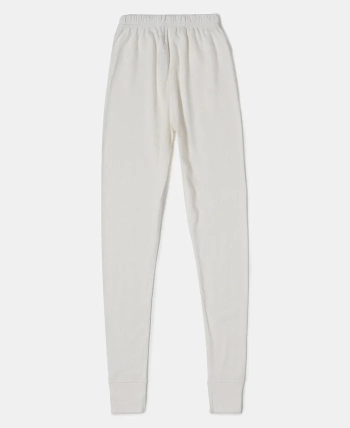 Kid's Super Combed Cotton Rich Thermal Long John with StayWarm Treatment - Off White-2